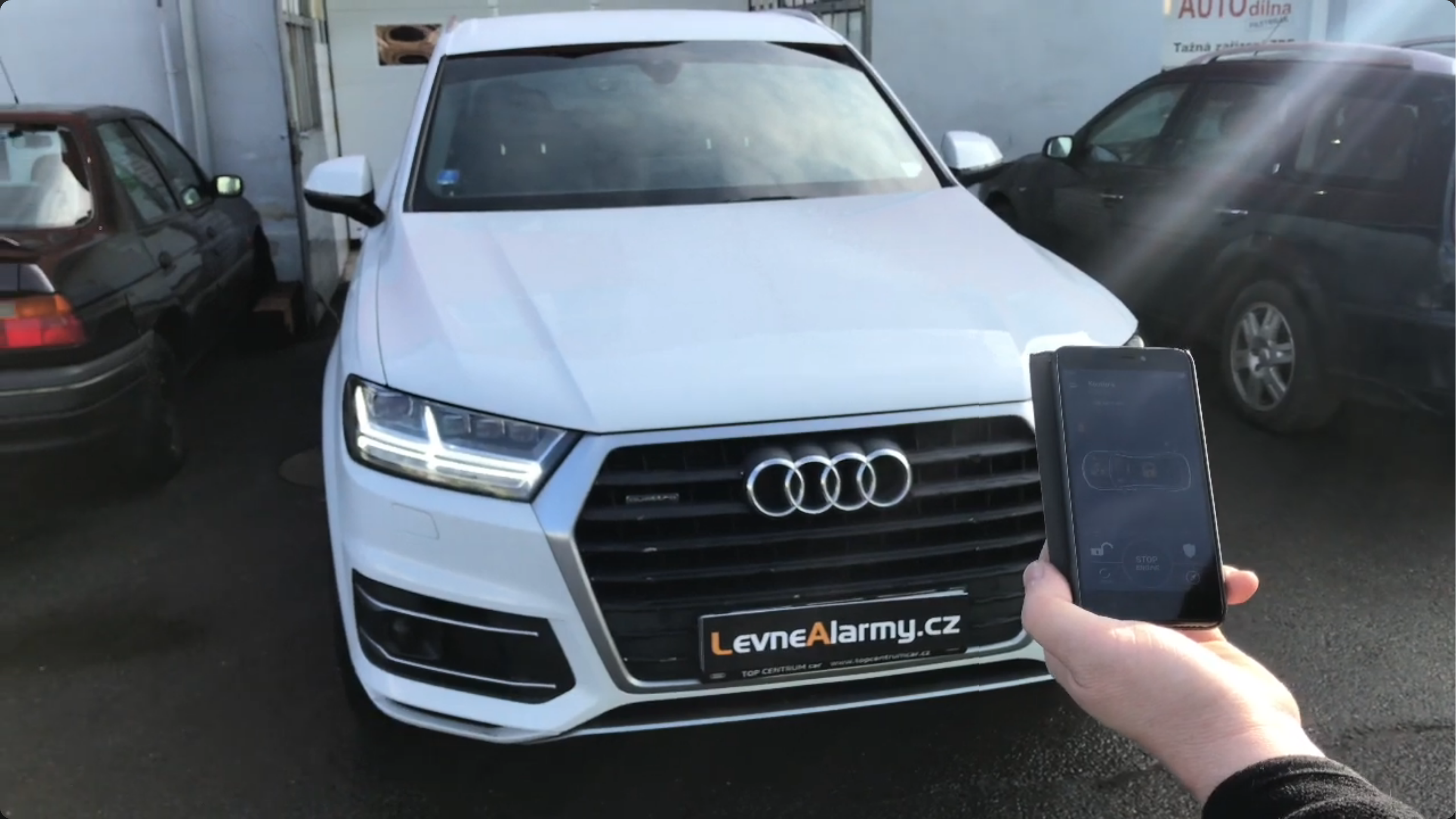 dálkový start do auta