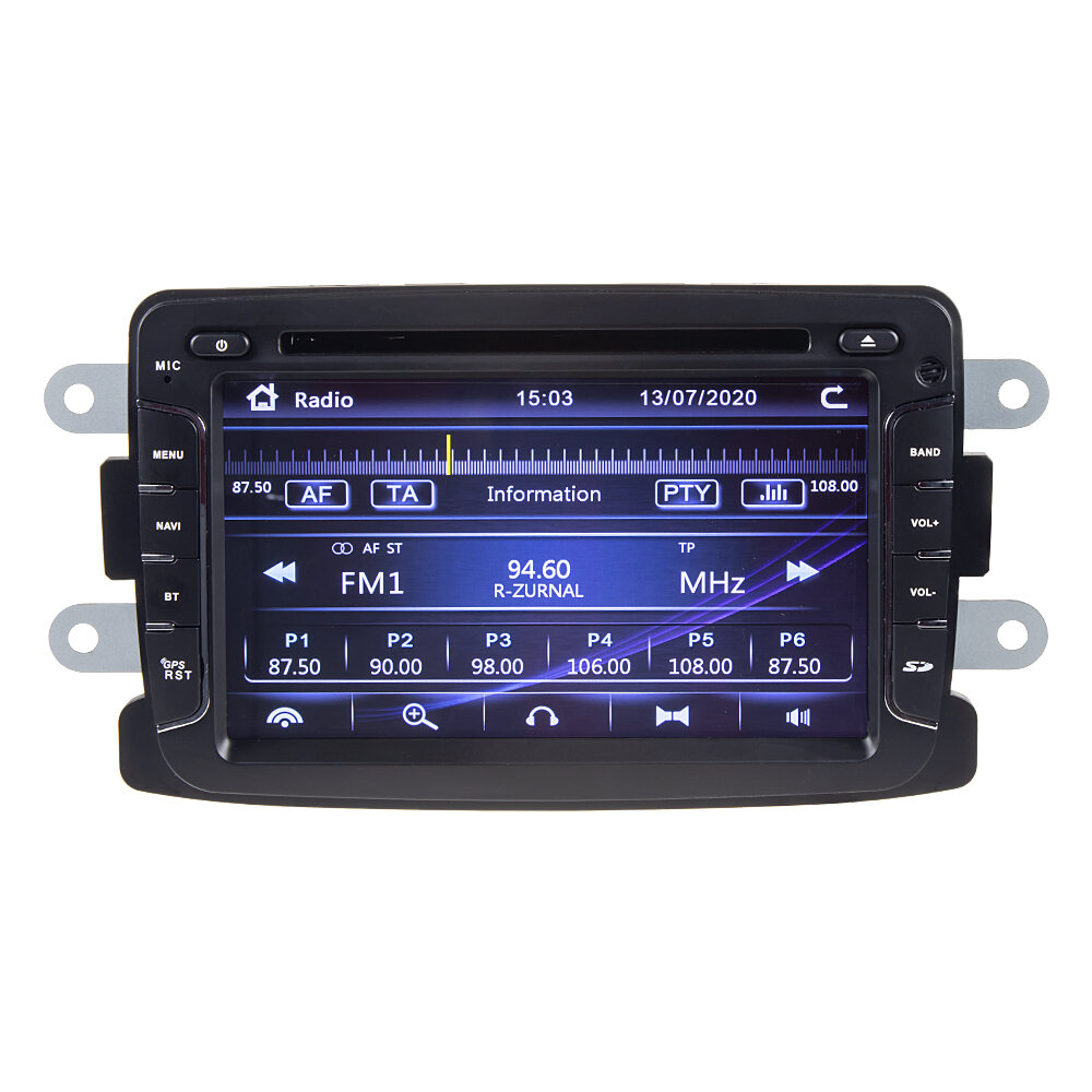 Autorádio pro Dacia, Renault, Opel, Lada s 7" LCD, GPS, ČESKÉ MENU 80895