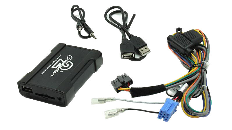 Connects2 - ovládání USB zařízení OEM rádiem Fiat,Alfa Romeo/Blaupunkt AUX vstup 55usbfa001