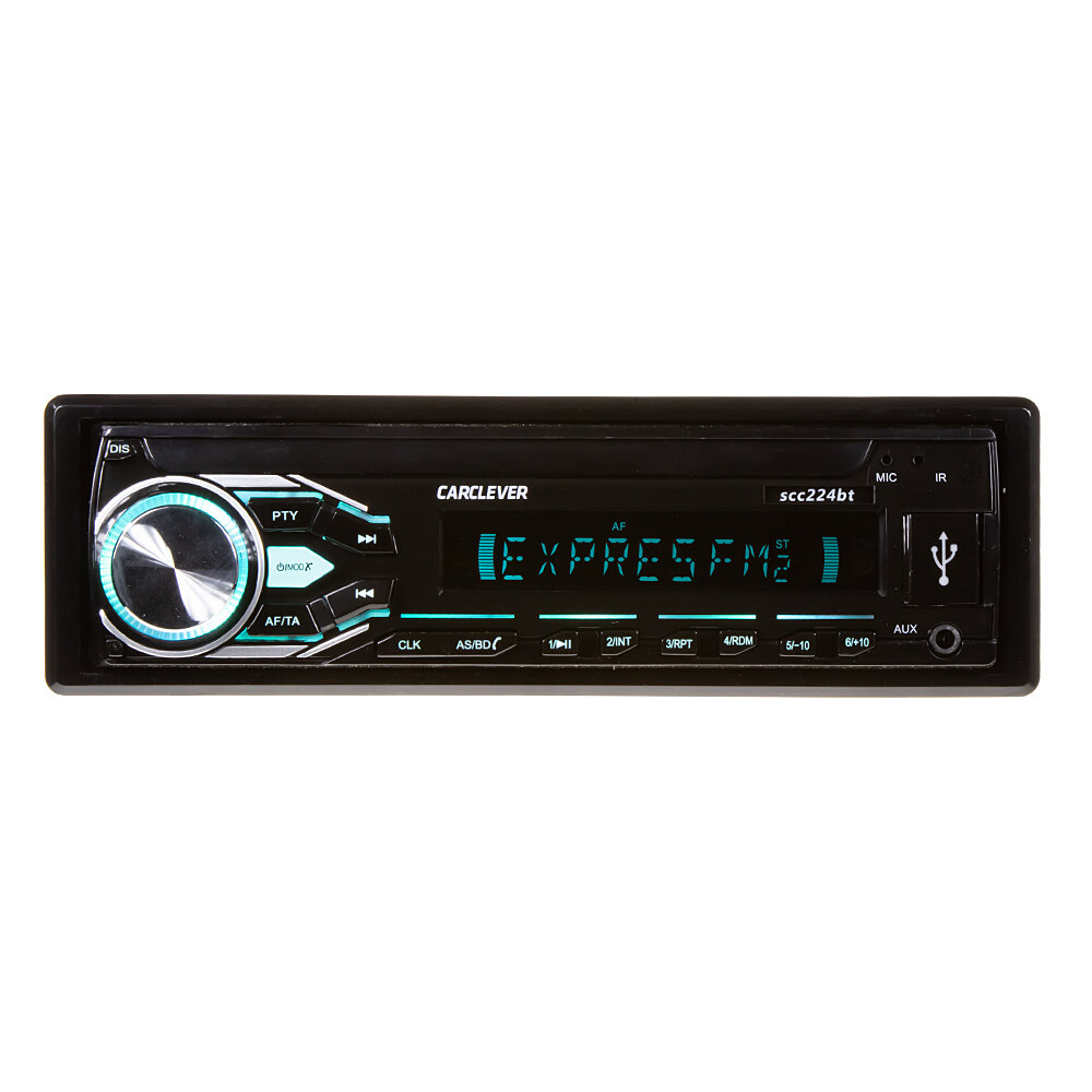 1DIN 12/24V autorádio BLUETOOTH/USB/SD/AUX/APP, odnímatelný panel scc224bt