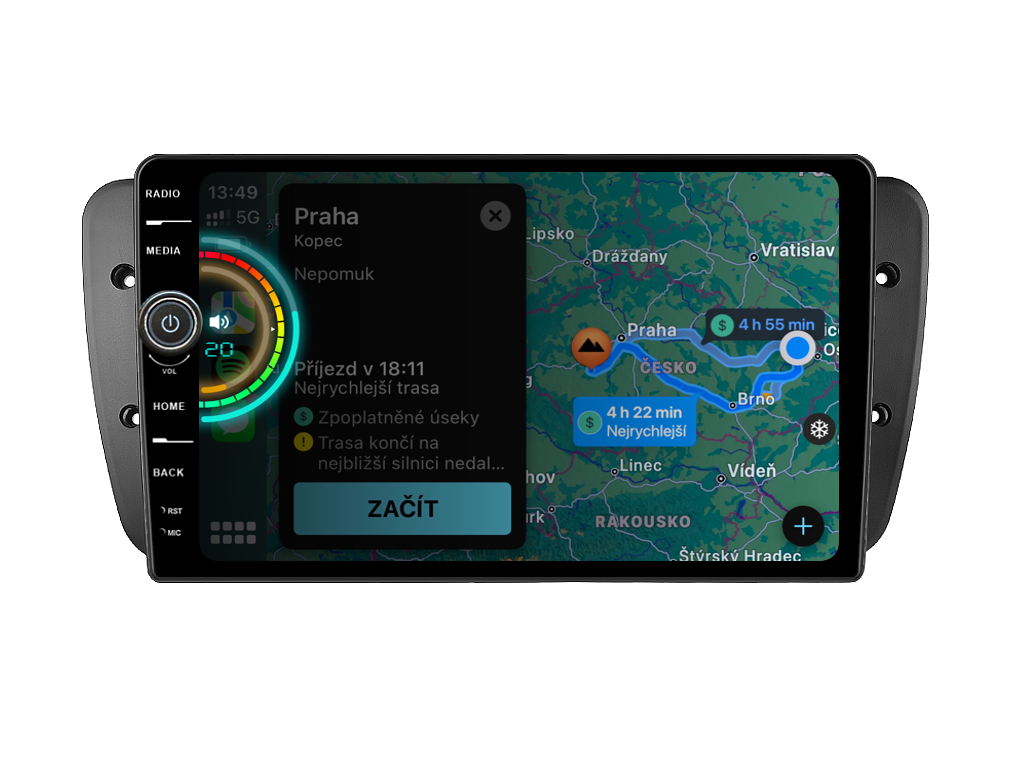Everest 2DIN autorádio EVE24 Android, Seat Ibiza B356 | Levné Alarmy.cz
