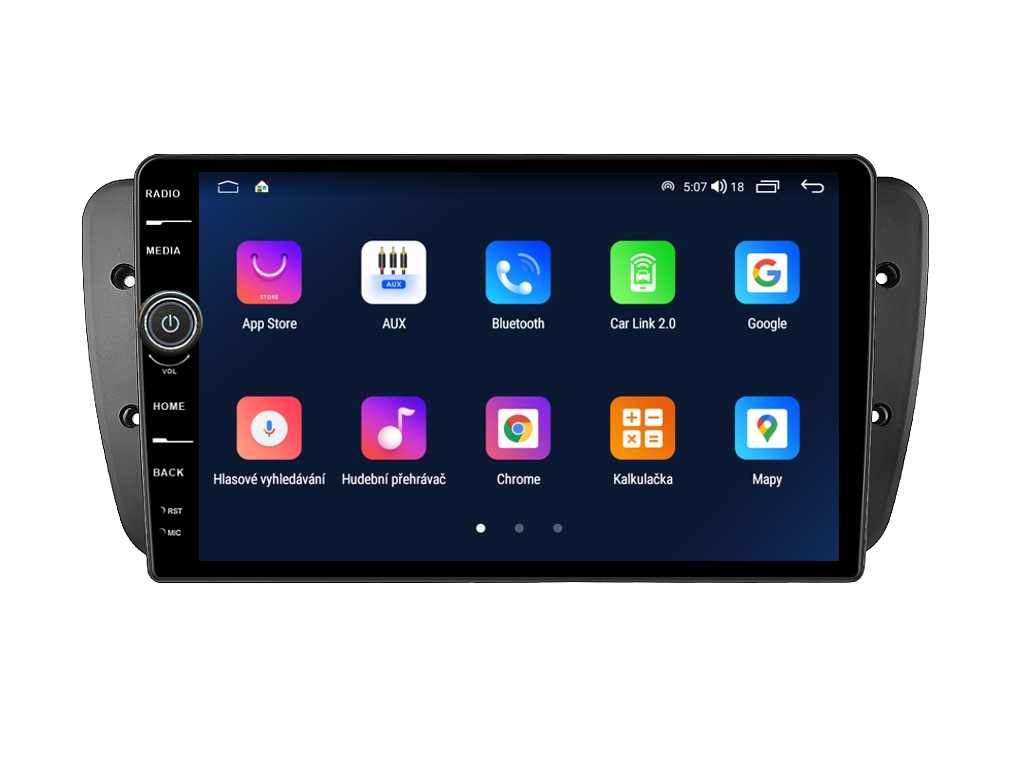Everest 2DIN autorádio EVE24 Android, Seat Ibiza B356 | Levné Alarmy.cz