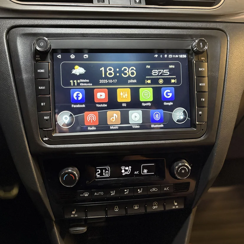 Montáž autorádia do Škoda Rapid