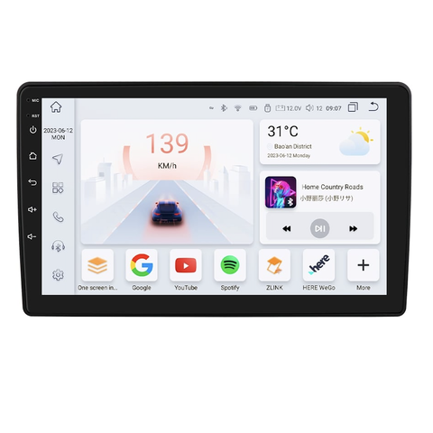 HIZPO KXPGPRN91 Autorádio 9" Android Citroen Berlingo, Peugeot Partner Model: P9002CP (2+32GB) CHR882