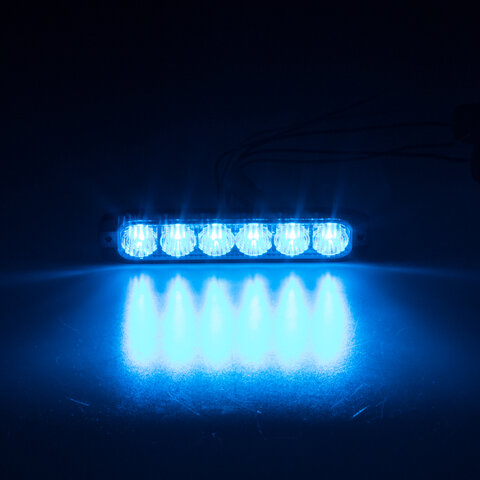 PROFI SLIM výstražné LED světlo vnější, modré, 12-24V, ECE R65 911-006blu