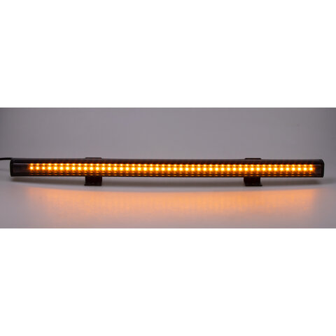 Gumové výstražné LED světlo vnější, oranžové, 12/24V, 440mm kf016-44