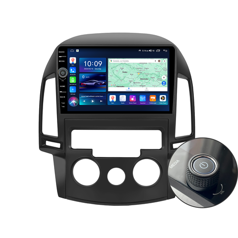 Everest 2DIN autorádio EVE32 Android, Hyundai i30 s manuální klimatizací B363