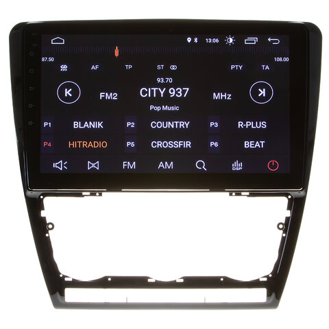 Autorádio pro Škoda Octavia 2007-2014 s 10,1" LCD, Android, WI-FI, GPS, Carplay, Bluetooth