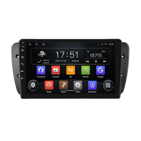 Isudar 2DIN autorádio T72-IEV30 Android, Seat Ibiza B202