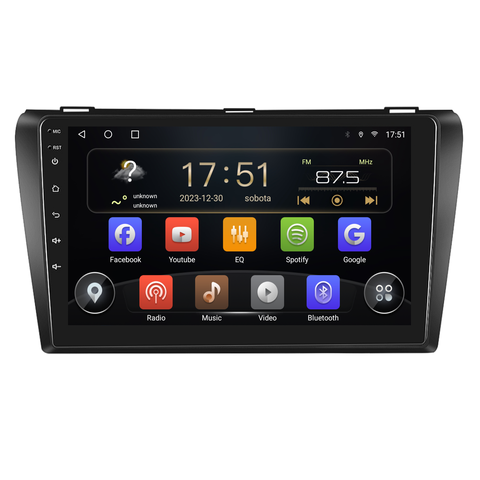 Isudar 2DIN autorádio T72-IEV33 Android, Mazda 3 - I. generace B221