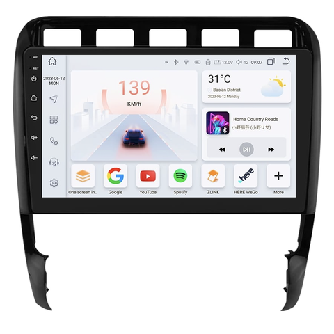 HIZPO KXCYN9001 Autorádio 9" Android 13 pro Porsche Cayenne Model: S9004 (4+32GB) CHR1213