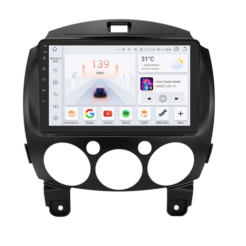 HIZPO KXMZD29001 Autorádio 9" Android pro Mazda 2 Model: S9004 (4+32GB) CHR775