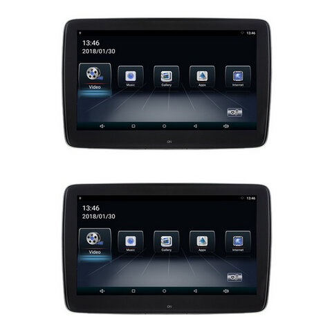 Set LCD monitorů 11,6&quot; OS Android/USB/SD s držákem na opěrku pro Mercedes-Benz ds-x116MC