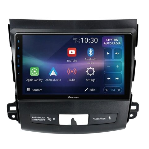 Autorádio Pioneer SPH-PF97BT pro Mitsubishi Outlander 2/ Peugeot 4007 / Citroen C-Crosser bez RockFord CHRSPH-PF97BT_KXMSBLD92A