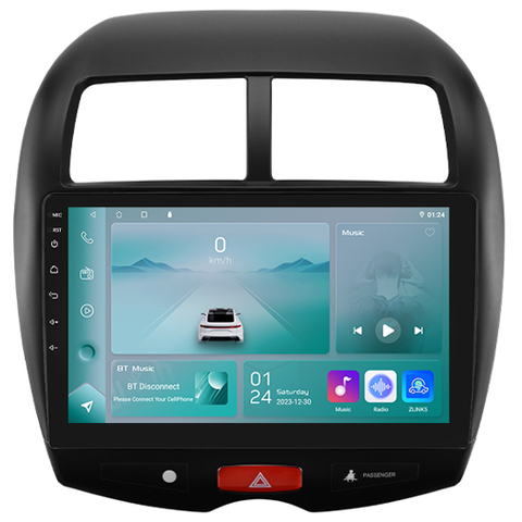 HIZPO KXASX101001 Autorádio 10,1“ Android 13 pro Mitsubishi ASX Varianta: B - S RockFord, Model: P101002CP (2+32GB) CHR651_TYP2
