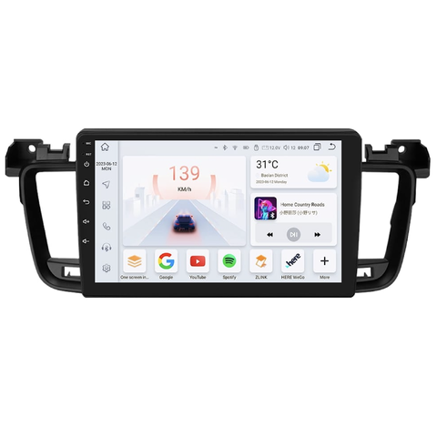 HIZPO KXPG5089001 Autorádio 9" Android pro Peugeot 508 Model: S9008 (8+128GB) CHR1821