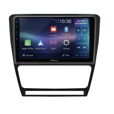 Autorádio Pioneer SPH-PF97BT pro Škoda Octavia 2, černý rámeček CHRSPH-PF97BT_KXSKDOTV101B