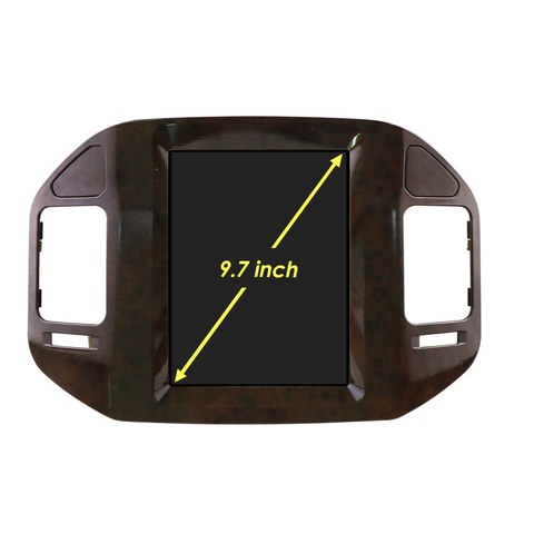 HIZPO MBPJR9701 Autorádio 9,7“ Android 13 pro Mitsubishi Pajero V60 V68 V73 Model: 8S9701 (8+128GB) - Hnědý rámeček CHR2678_8S9701M