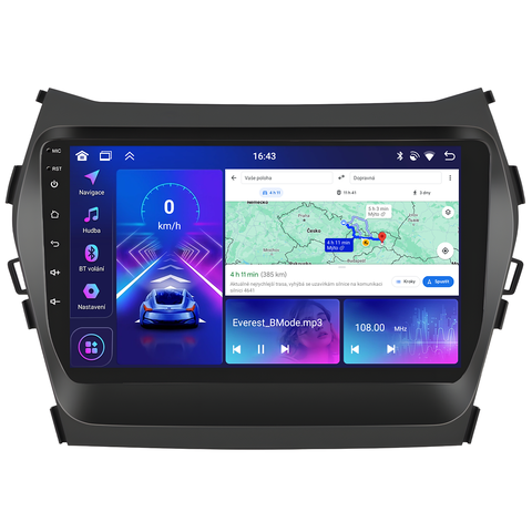 Bmode 2DIN autorádio BEV56 Android, Hyundai Santa Fe ix45 B454