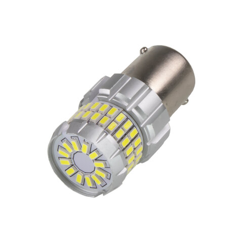 LED BA15s bílá, 12V, 60LED/3014SMD, 360° 951016
