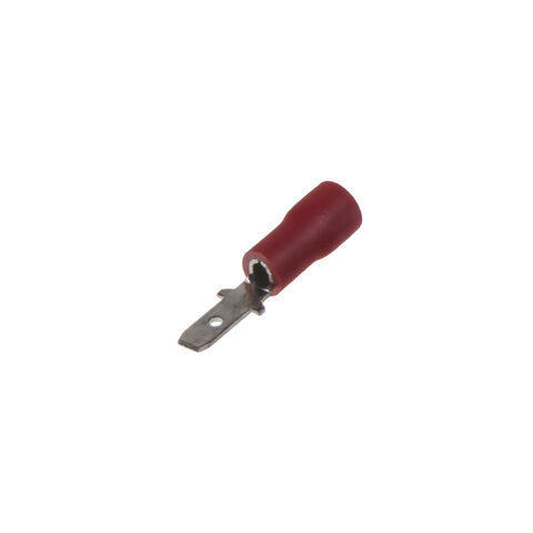Zástrčka plochá 2,8 mm červená, 100 ks