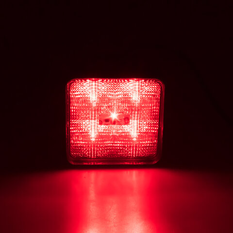 Výstražné LED světlo vnější, červené, 12/24V kf717red