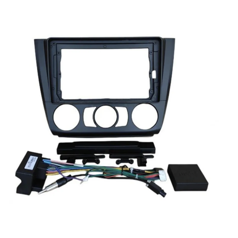 Rámeček s napájecím kabelem pro 9" autorádio do BMW E87 Ovládání klimatizace: Varianta A - manuální CHR1650_VAR