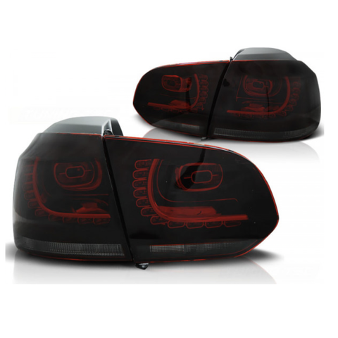 VLAND YAB-GEF-0183A Zadní LED světla VW Golf 6 hatchback Barva: Červená kouřová CHR1510_CER3