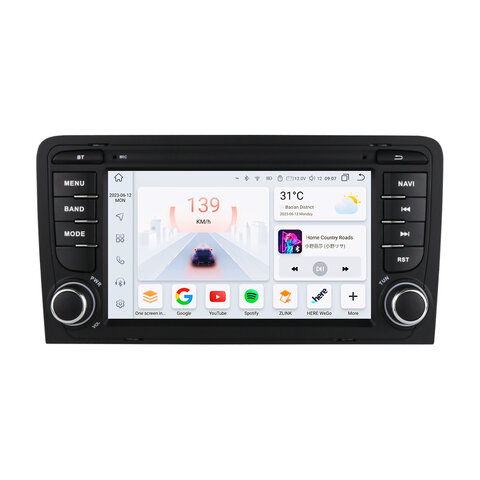 HIZPO ADA37001 Autorádio 7“ Android 13 Audi A3 8P Model: 4SADA37001P (4+32GB) CHR4SADA37001P