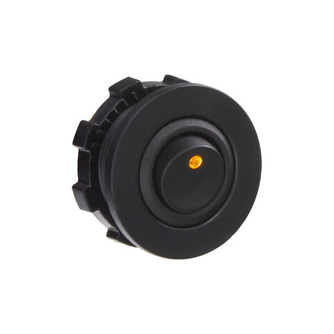 Spínač kolébkový kulatý 20A oranžová LED 47124A