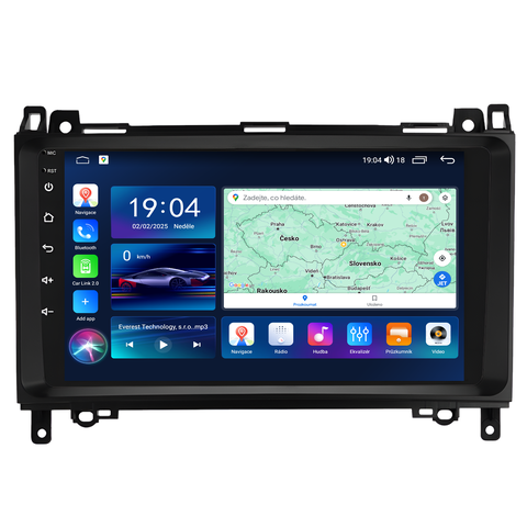 Everest 2DIN autorádio EVT61 Android, Mercedes-Benz A / B / V / Viano / Vito / Sprinter / VW Crafter EVT-UN06M/A7286