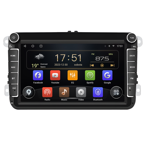 Isudar 2DIN autorádio T72-VW0803F Android s GPS Varianta: RAM 4GB, ROM 32GB 1350/RAM