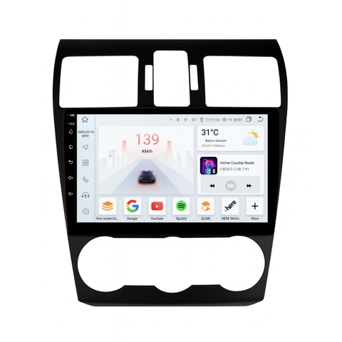 HIZPO KXSBRFST9002 Autorádio 9" Android pro Subaru Forester IV, Impreza Model: S9004 (4+32GB) CHR1079