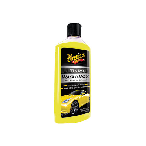 Meguiar's Ultimate Wash &amp; Wax - luxusní, nejkoncentrovanější autošampon s příměsí karnauby a polymerů, 473 ml EB002