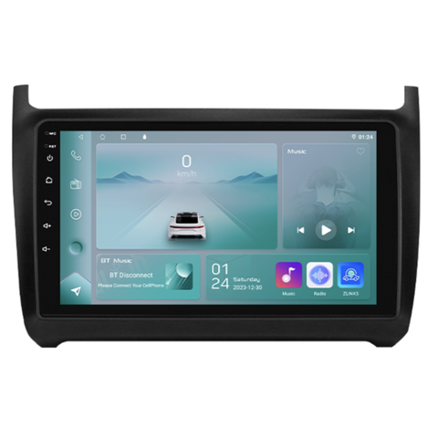 HIZPO KXVWPOL91 Autorádio 9" Android 13 pro Volkswagen Polo 5 Model: P9002CP (2+32GB) CHR169