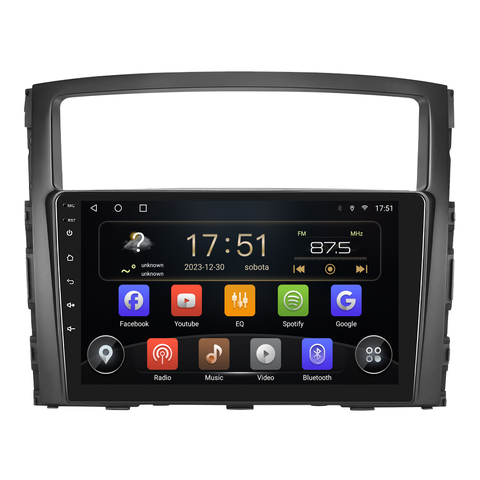 Isudar 2DIN autorádio T72-IEV55 Android, Mitsubishi Pajero IV B320