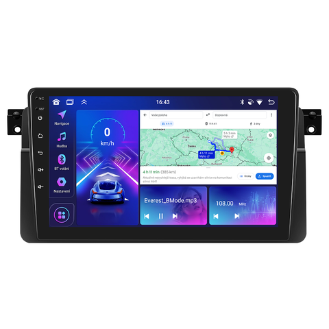 Bmode 2DIN autorádio BEX12 Android, BMW E46 BEX-UN06M/A7200