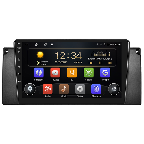Isudar 2DIN autorádio T72-IEV23 Android, BMW E39 / X5 E53 B168
