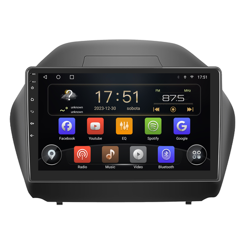 Isudar 2DIN autorádio T72-IEV40 Android, Hyundai ix35 B245