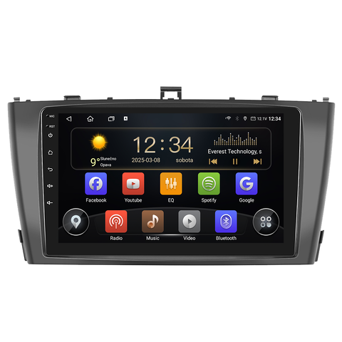 Isudar 2DIN autorádio T75-IEV118 Android, Toyota Avensis T270 T75-UN08M/A7534