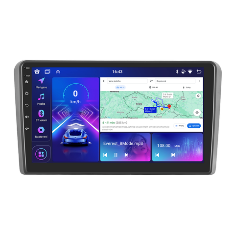 Bmode 2DIN autorádio BEX15 Android, Audi A3 / S3 BEX-UN06M/A7618
