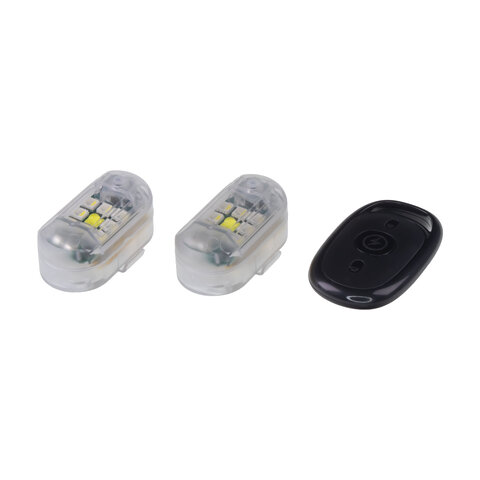 2x AKU LED výstražné světlo na motocykl wl-m02