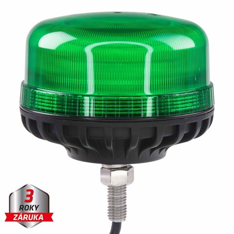 LED maják, 12-24V, 36xLED zelený, na šroub, ECE R10 wl812S1green