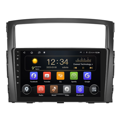 Isudar 2DIN autorádio T75-IEV104 Android, Mitsubishi Pajero IV T75-UN08M/A7332