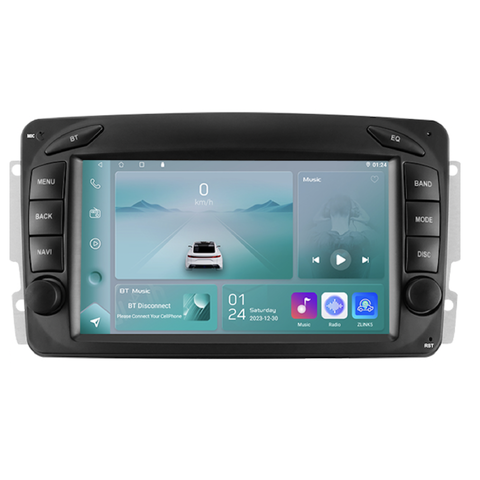HIZPO BENZW2097001 Autorádio 7“ Android 13 pro Mercedes-Benz W209, Viano, W203 Výkonnostní varianta: 4SBENZW20971P (4+32GB) CHR4SBENZW20971P