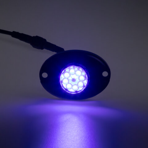 PROFI výstražné LED světlo vnější modré, 12-24V, ECE R10 kf315-1B