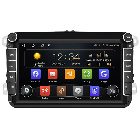 Isudar 2DIN autorádio T72-VW0803F Android s GPS Varianta: RAM 4GB, ROM 32GB 1350/RAM