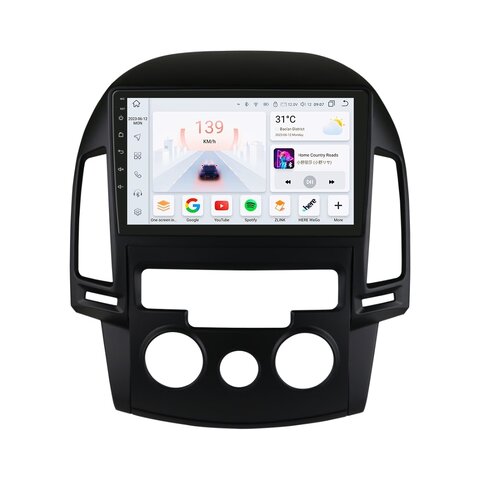 HIZPO KXI309001 Autorádio 9" Android pro Hyundai i30 - manuální klimatizace Model: S9004 (4+32GB) CHR729_VAR