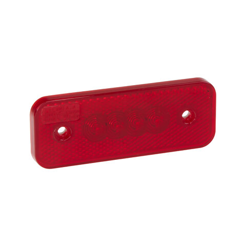 Zadní obrysové světlo LED, červený obdélník, 12V, ECE kf664R12V