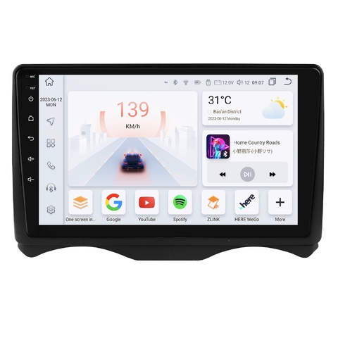 HIZPO KXCTC3ACR91 Autorádio 9" Android pro Citroen C2, C3 Model: S9004 (4+32GB) CHR2912